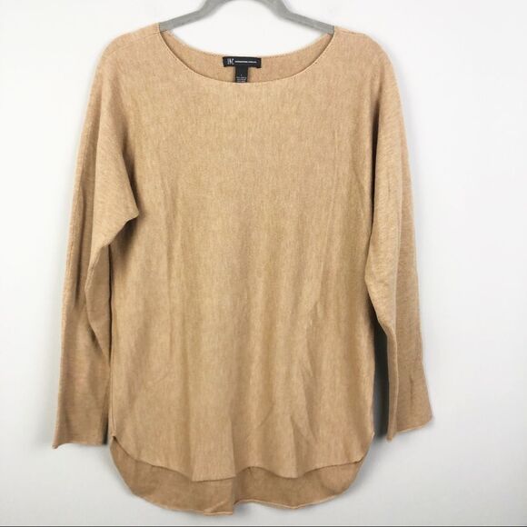 INTERNATIONAL CONCEPTS | Tan Wool Blend Sweater Women’s Size Large - Picture 3 of 10